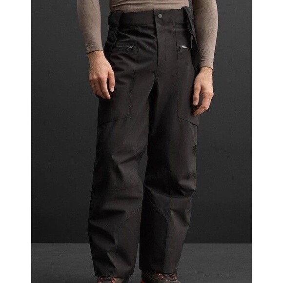 Zara Athleticz Men’s Waterproof Snow Pants XL Missing Button 3 Layer Seam Sealed - Picture 6 of 13